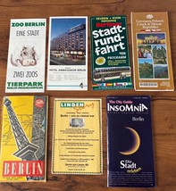 Vintage 1980s Falk Berlin Map Czech AAA Map &amp; Travel Guide Zoo Germany Poland - £22.02 GBP