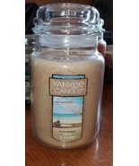 Yankee Candle Sun &amp; Sand Large 22 oz Jar Preowned But  Never Burned SUMM... - £13.16 GBP