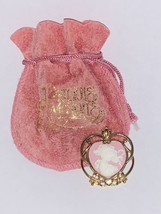 Precious Moments Cameo Heart Gold Pendant Little Girl With Original Pouch - $10.88