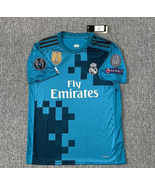 C Ronaldo n. 7 maglia 17-18 Real Madrid, blu da calcio seconda partita t... - €55,21 EUR