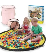 Toy Storage Basket With Slide And Large Play Mat For Boys And Girls Buil... - $80.83 CAD