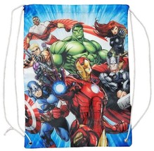 Marvel Avengers Youth/Adult 18x13in Cinch Gym Bag Sack Pack Drawstring Backpack - $14.84