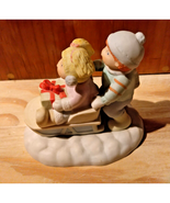 1984 Xavier Roberts Cabbage Patch Ceramic Special Thoughts Boy/Girl Sled... - $20.40 CAD