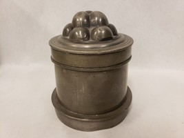 Antique Heavy Pewter Ice Cream Mold Fluted Fruit or Grapes Missing Base Plate - £116.76 GBP
