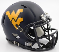 *Sale* West Virginia Mountaineers Speed Mini Ncaa Football Helmet Riddell! - £24.23 GBP