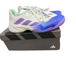 NEW! Adidas Barricade HP7417 Tennis Shoes Lucid Blue Violet Mint Uk 8w - £39.16 GBP