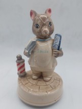 Vintage Schmid Music Box Country Barber Mouse Plays Everything is Beautiful EUC - $37.47