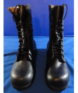 CIC GENESCO BLACK COMBAT MILITARY BOOTS TACTICAL SOLE VIETNAM ERA 6.5 R - $78.40