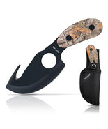 Camo Fixed Blade Knife, All in One Skinning Knife with Gut-Hook, for Hun... - $579.18 MXN