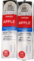 Charger For Apple I Phone I Pad| I Pod  Rapid Charge 4 ft Cable Set of 2 - $9.78