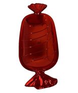 Christmas Cookies/Candy/Snacks Metallic Red Candy Shaped Tray14”Lx5”W-NE... - €10,20 EUR