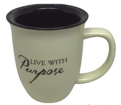 Coffee Mug Live With Purpose Abbey Press Philippians 4:13 Bible Verse Christian - £14.77 GBP