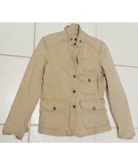 RALPH LAUREN JEANS CO LRL Denim Jacket Coat Blazer Military Beige Tan Wo... - £43.28 GBP