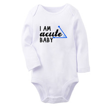 I am Acute Baby Funny Romper Newborn Baby Bodysuit Infant Jumpsuits Kids Outfits - £8.30 GBP+