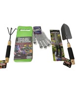 Gardening Hand Tool Set 5 Pieces Rake Shovel Shears Knee Pad And Gloves New - £15.52 GBP