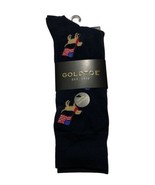 GOLD TOE Mens Navy Blue Fashion Crew Odor Control Socks Patriotic Dog Sz... - £6.99 GBP