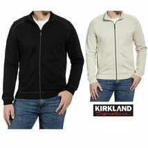 Kirkland Signature Men&#39;s Full Zip Mock Neck Sweater - £18.95 GBP