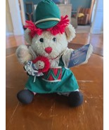 NWT Raggedy Ann I LOVE YOU Bear Miniature Ann Red Yarn Hair Green Dress ... - $446.70 MXN