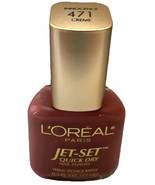 L&#39;oreal Jet Set Quick Dry Nail Enamel Polish CRÈME #471 INNOCENCE (New/S... - $334.20 MXN
