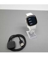 Fitbit Versa 4 FB523 Smartwatch Platinum Aluminum with White Band - $57.99