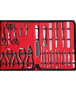 MANICURE AND PEDICURE NEW 27 PCS NICE RANGE GERMAN STAINLESS STEEL TOOL ... - $169.24 CAD