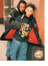Kris Kross The Party teen magazine pinup clipping Nice shot backwards pa... - $3.50