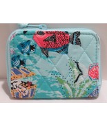 Vera Bradley RFID Petite Zip-Around Wallet ANTILLES TREASURE fish on teal - $54.26