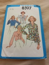 Simplicity Pattern 8397 Misses Blouses 20 1/2 Cut&Complete - $7.27