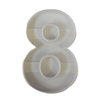 6x Number Eight 8 Fondant Cutter Cupcake Topper 1.75 IN USA FD108-8 - £5.67 GBP