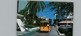 Vintage Tram Cards On Lincoln Road Miami Beach FL 1970&#39;s Postcard - £3.94 GBP