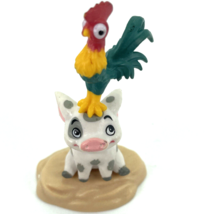 Disney Moana Pua Pig &amp; Hei Hei Rooster PVC Figure Toy Cake Topper 2.75&quot; Rare - £7.75 GBP