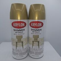 Krylon Shimmer Metallic Gold Shimmer 3921 Spray Paint 11.5 Oz New 2 Cans - $33.18