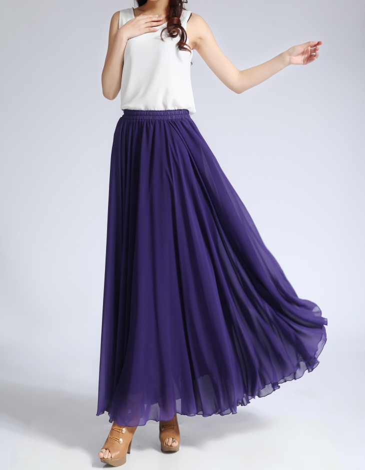 Ballgown Victorian Maxi Skirt In Taffeta - Burleska - Dark Fashion Clothing