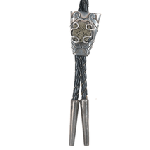 42&quot; 1970&#39;s Mexican modernist sterling pyrite bolo tie - $143.55