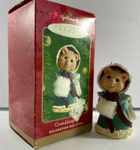 2001 Hallmark Keepsake Ornament Granddaughter Victorian Bear Fur Muff - £8.55 GBP