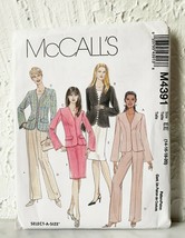 McCall&#39;s Sewing Pattern 4391 Lined Jacket Pants Skirt Misses&#39; Sizes 14-20 Uncut - $9.45