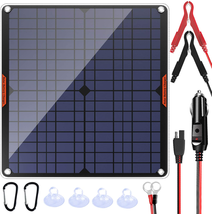 OYMSAE 20W 12V Solar Panel Car Battery Charger Portable Waterproof Power Trickle - $107.71