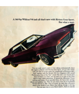 1965 Buick Riviera Gran Sport Advertisement Automobilia Vintage Purple D... - $565.94 MXN
