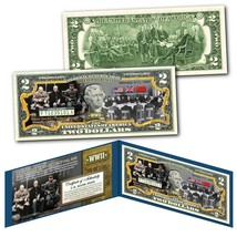 Wwii Yalta Conference Germany&#39;s Surrender Churchill Roosevelt Stalin Us $2 Bill - £10.99 GBP