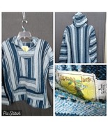 Iguana Jack Baja Hoodie Pullover Jacket/Shirt pouch pocket Size L Black ... - $28.29