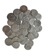 Lot of 40 unclassified Silver coins - $373.91 CAD