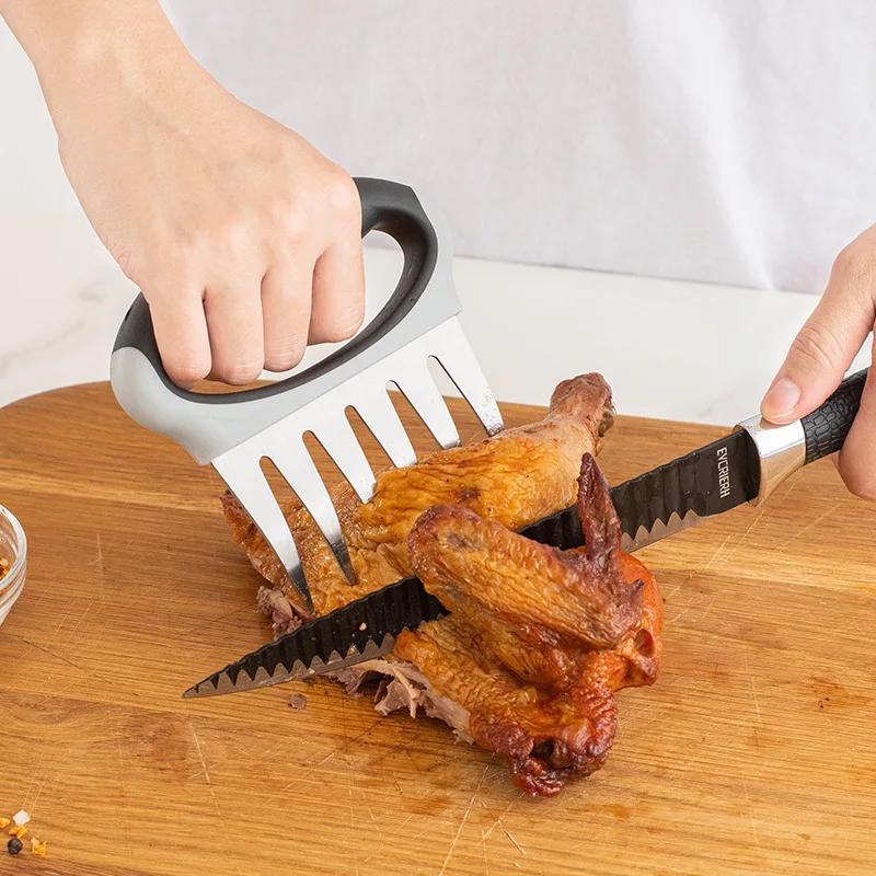 2 Pieces Pulled Pork Claws Barbecue Meat Handler Carving Forks Shredder Stainles - £176.05 GBP