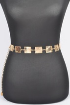 Hammered Square Metal Chain Belt - $29.55