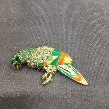 Parrot Bird Brooch Pin - £10.78 GBP