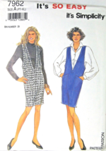 SIMPLICITY It&#39;s So Easy Sewing Uncut Pattern 7962 Misses A Petite to XL New 1992 - £6.95 GBP