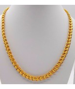 CERTIFIED 91.6% HALLMARKED 22KT GOLD CHAIN NECKLACE UNISEX GIFTING JEWELRY INDIA - £2,814.84 GBP