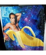 Nicolas Cage In A Banana Fleece Throw Blanket 64”X48&quot; - $28.13 CAD