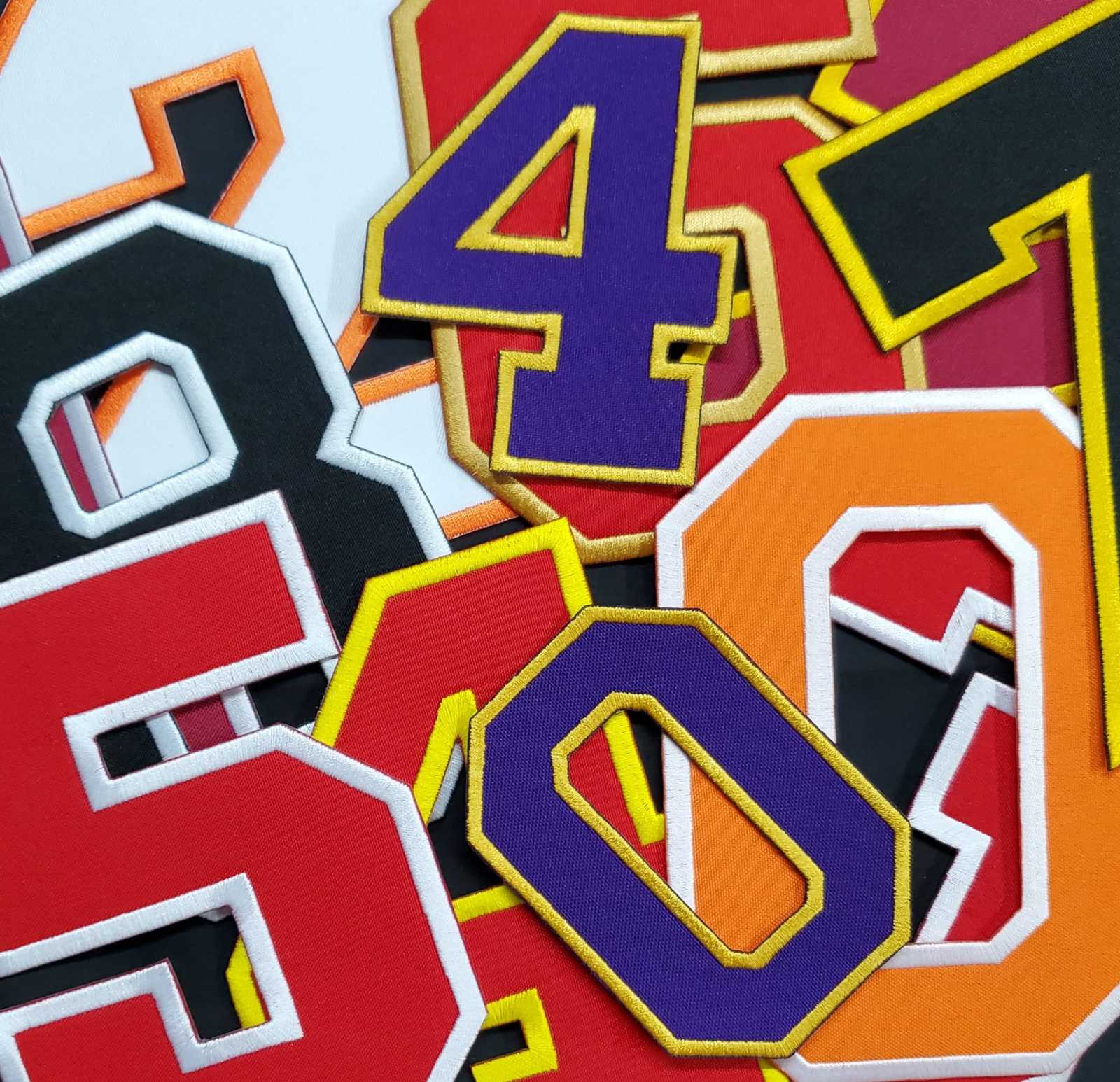8&quot; Numbers College Varsity Letterman Embroidered Iron On Patch Varsity J... - $2.95