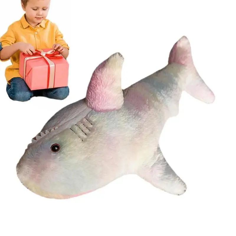 Shark Plush Toy Stuffed Speelgoed Animal Reading Pillow For Kids Children&#39;s - £9.06 GBP