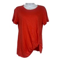 Socialite Women&#39;s Short Sleeved Crew Neck Faux Knot T-shirt Top Size XS - £18.68 GBP